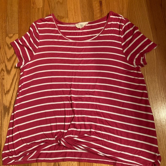 Women’s Pinque size XL striped red Top - Picture 4 of 4